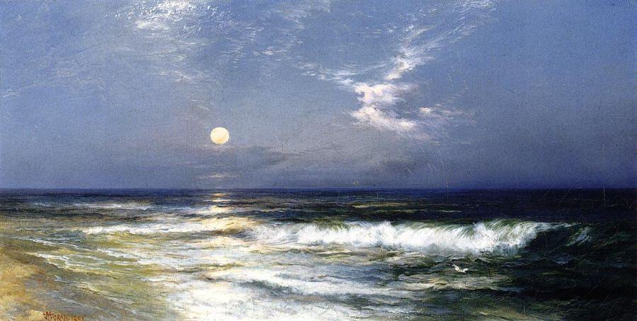 Thomas Moran Moonlit Seascape I
